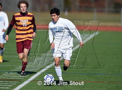 Thumbnail 1 in Ithaca vs. John Jay-East Fishkill (NYSPHSAA Class AA Regional Final) photogallery.