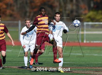 Thumbnail 1 in Ithaca vs. John Jay-East Fishkill (NYSPHSAA Class AA Regional Final) photogallery.