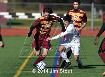 Thumbnail 2 in Ithaca vs. John Jay-East Fishkill (NYSPHSAA Class AA Regional Final) photogallery.