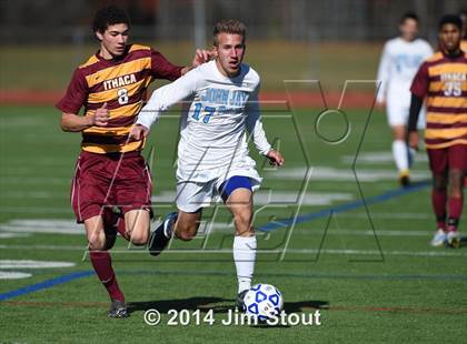 Thumbnail 3 in Ithaca vs. John Jay-East Fishkill (NYSPHSAA Class AA Regional Final) photogallery.