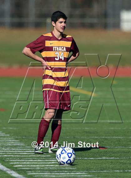 Thumbnail 1 in Ithaca vs. John Jay-East Fishkill (NYSPHSAA Class AA Regional Final) photogallery.