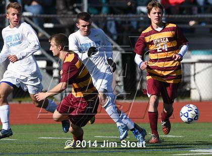 Thumbnail 3 in Ithaca vs. John Jay-East Fishkill (NYSPHSAA Class AA Regional Final) photogallery.