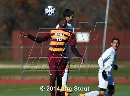 Thumbnail 2 in Ithaca vs. John Jay-East Fishkill (NYSPHSAA Class AA Regional Final) photogallery.