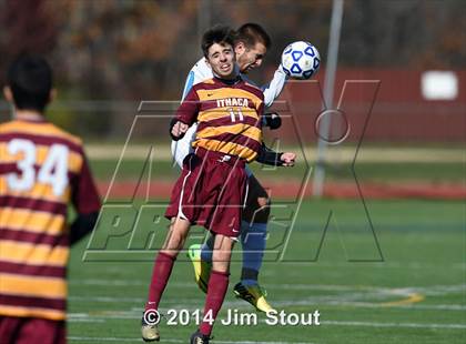 Thumbnail 1 in Ithaca vs. John Jay-East Fishkill (NYSPHSAA Class AA Regional Final) photogallery.
