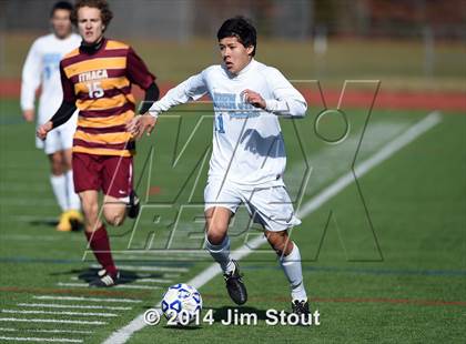 Thumbnail 2 in Ithaca vs. John Jay-East Fishkill (NYSPHSAA Class AA Regional Final) photogallery.