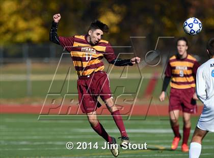 Thumbnail 1 in Ithaca vs. John Jay-East Fishkill (NYSPHSAA Class AA Regional Final) photogallery.