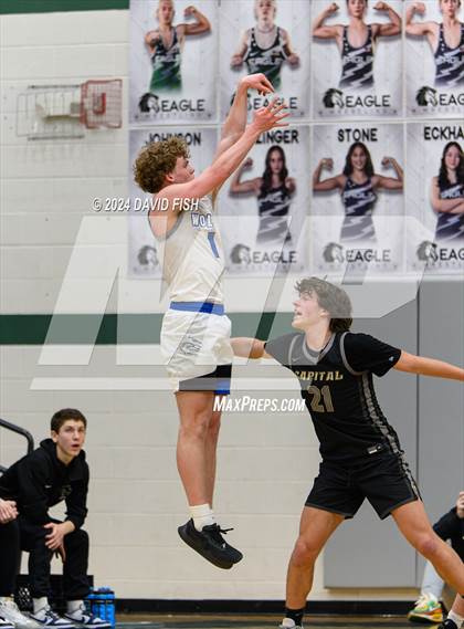 Thumbnail 3 in Timberline vs. Capital (IHSAA 5A District III Round 1) photogallery.