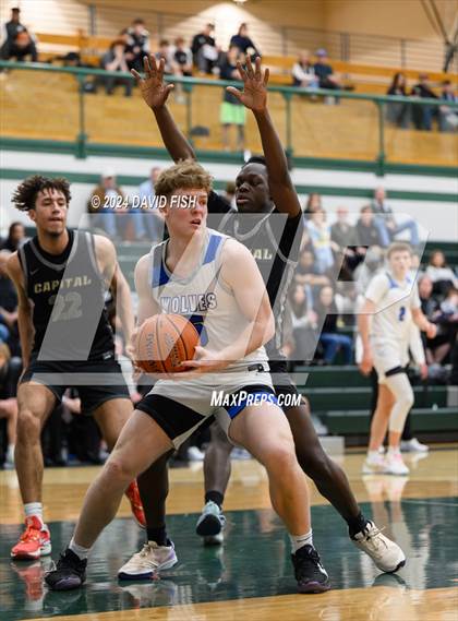 Thumbnail 1 in Timberline vs. Capital (IHSAA 5A District III Round 1) photogallery.