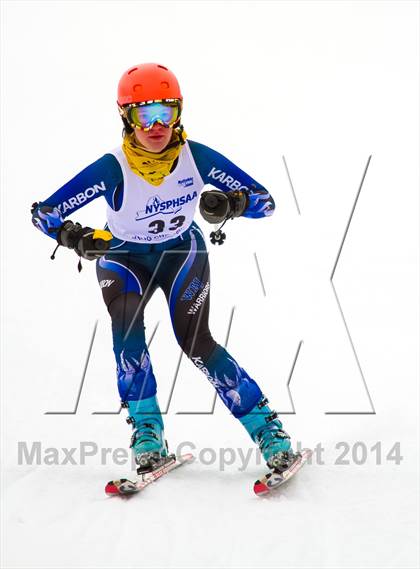 Thumbnail 2 in NYSPHSAA Alpine Skiing Championships (Girls Giant Slalom) photogallery.