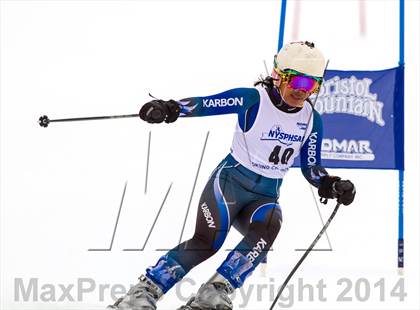 Thumbnail 2 in NYSPHSAA Alpine Skiing Championships (Girls Giant Slalom) photogallery.