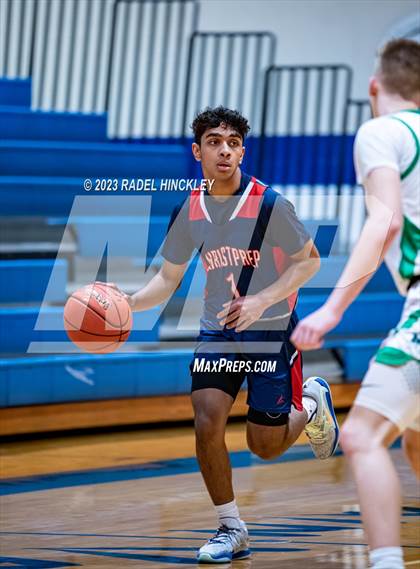 Thumbnail 2 in Christ Prep Academy vs. St. Michael the Archangel (Grain Valley Invitational) photogallery.