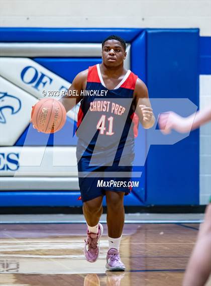 Thumbnail 3 in Christ Prep Academy vs. St. Michael the Archangel (Grain Valley Invitational) photogallery.