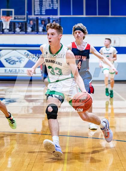 Thumbnail 1 in Christ Prep Academy vs. St. Michael the Archangel (Grain Valley Invitational) photogallery.