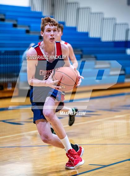 Thumbnail 3 in Christ Prep Academy vs. St. Michael the Archangel (Grain Valley Invitational) photogallery.