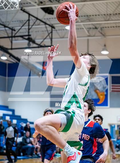 Thumbnail 2 in Christ Prep Academy vs. St. Michael the Archangel (Grain Valley Invitational) photogallery.