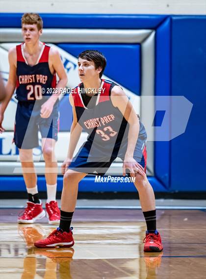Thumbnail 1 in Christ Prep Academy vs. St. Michael the Archangel (Grain Valley Invitational) photogallery.
