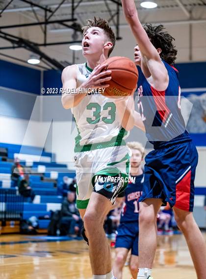 Thumbnail 3 in Christ Prep Academy vs. St. Michael the Archangel (Grain Valley Invitational) photogallery.