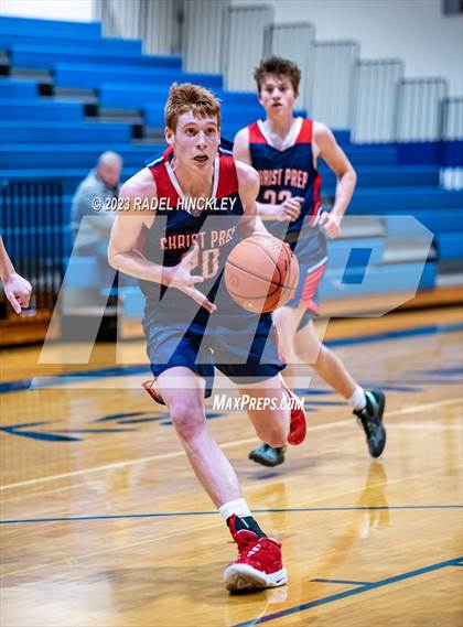 Thumbnail 1 in Christ Prep Academy vs. St. Michael the Archangel (Grain Valley Invitational) photogallery.