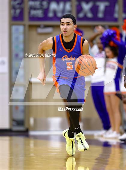 Thumbnail 3 in Grand Oaks vs Cypress Woods (UIL 6A D1 Basketball Area Playoffs) photogallery.