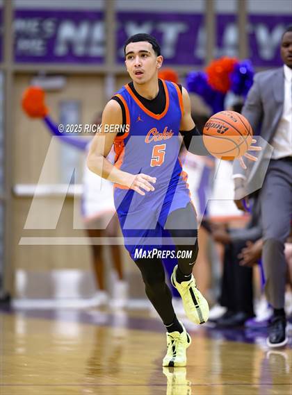 Thumbnail 3 in Grand Oaks vs Cypress Woods (UIL 6A D1 Basketball Area Playoffs) photogallery.