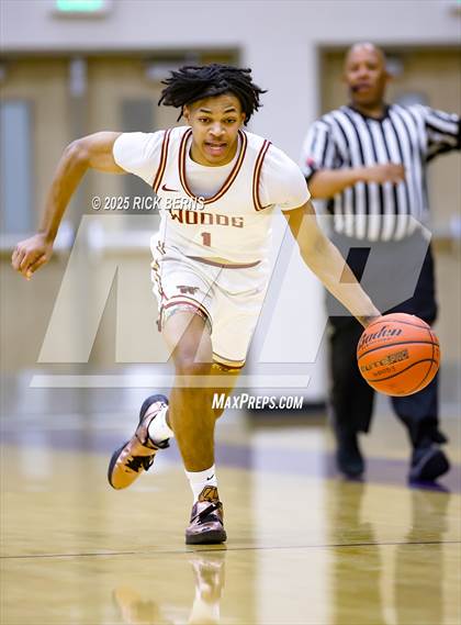 Thumbnail 2 in Grand Oaks vs Cypress Woods (UIL 6A D1 Basketball Area Playoffs) photogallery.