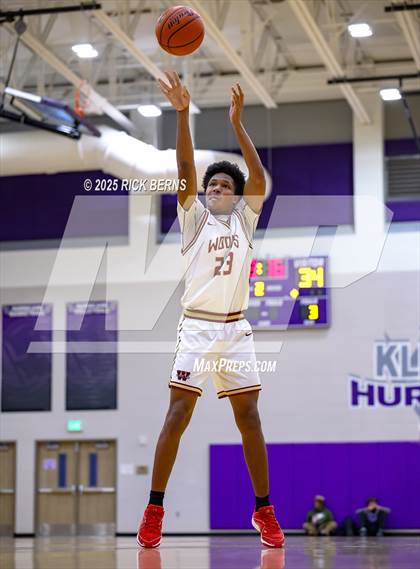 Thumbnail 2 in Grand Oaks vs Cypress Woods (UIL 6A D1 Basketball Area Playoffs) photogallery.