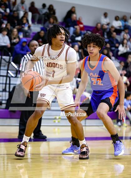 Thumbnail 2 in Grand Oaks vs Cypress Woods (UIL 6A D1 Basketball Area Playoffs) photogallery.