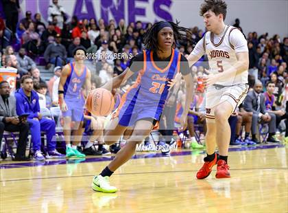 Thumbnail 2 in Grand Oaks vs Cypress Woods (UIL 6A D1 Basketball Area Playoffs) photogallery.