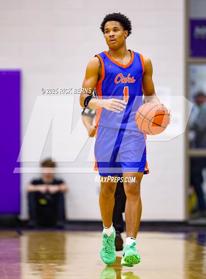 Thumbnail 2 in Grand Oaks vs Cypress Woods (UIL 6A D1 Basketball Area Playoffs) photogallery.
