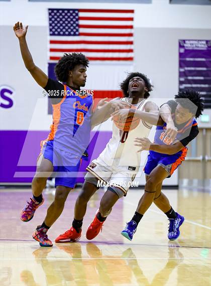 Thumbnail 3 in Grand Oaks vs Cypress Woods (UIL 6A D1 Basketball Area Playoffs) photogallery.