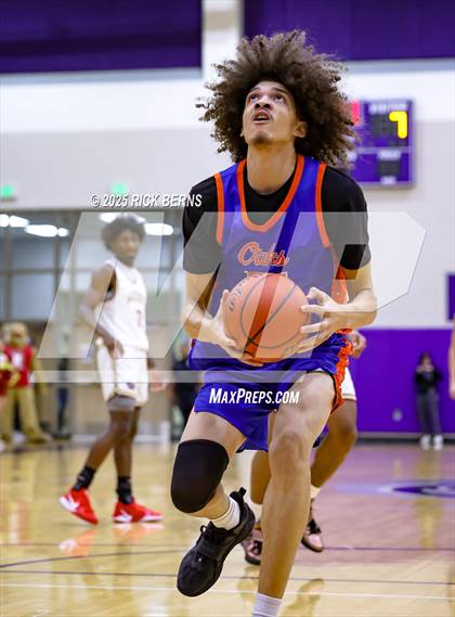 Thumbnail 3 in Grand Oaks vs Cypress Woods (UIL 6A D1 Basketball Area Playoffs) photogallery.