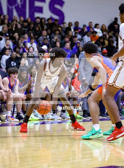 Thumbnail 1 in Grand Oaks vs Cypress Woods (UIL 6A D1 Basketball Area Playoffs) photogallery.