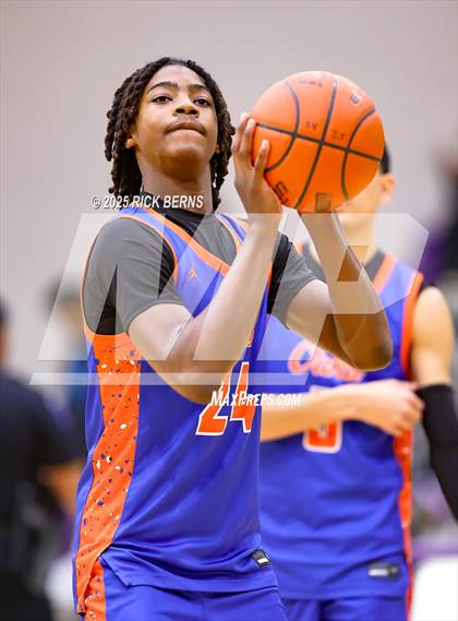 Thumbnail 3 in Grand Oaks vs Cypress Woods (UIL 6A D1 Basketball Area Playoffs) photogallery.