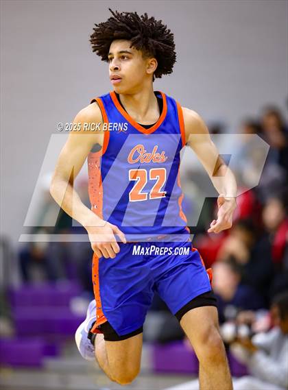 Thumbnail 2 in Grand Oaks vs Cypress Woods (UIL 6A D1 Basketball Area Playoffs) photogallery.