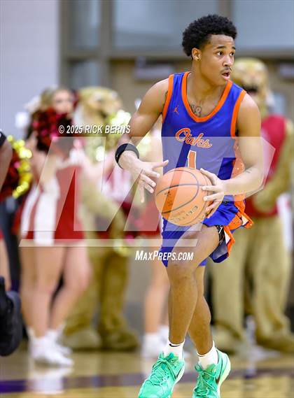 Thumbnail 2 in Grand Oaks vs Cypress Woods (UIL 6A D1 Basketball Area Playoffs) photogallery.