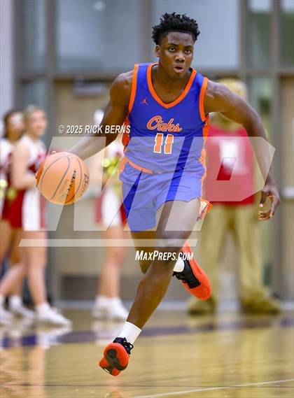 Thumbnail 2 in Grand Oaks vs Cypress Woods (UIL 6A D1 Basketball Area Playoffs) photogallery.