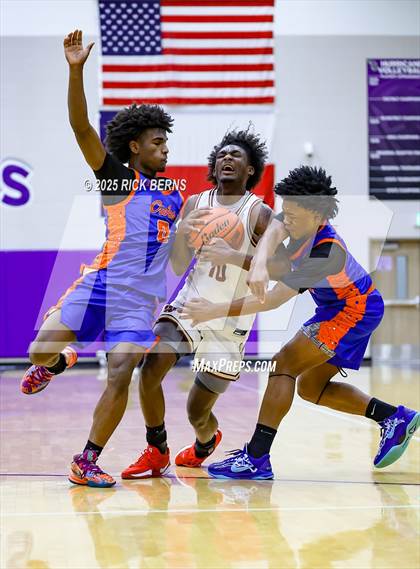Thumbnail 2 in Grand Oaks vs Cypress Woods (UIL 6A D1 Basketball Area Playoffs) photogallery.