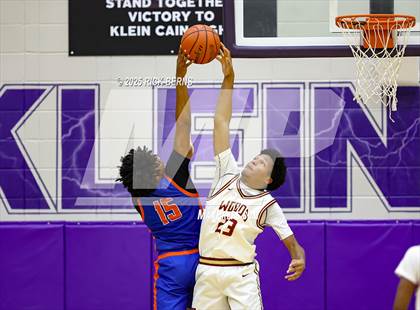Thumbnail 2 in Grand Oaks vs Cypress Woods (UIL 6A D1 Basketball Area Playoffs) photogallery.