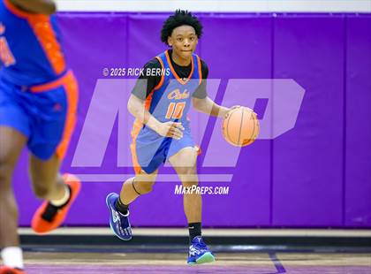 Thumbnail 3 in Grand Oaks vs Cypress Woods (UIL 6A D1 Basketball Area Playoffs) photogallery.