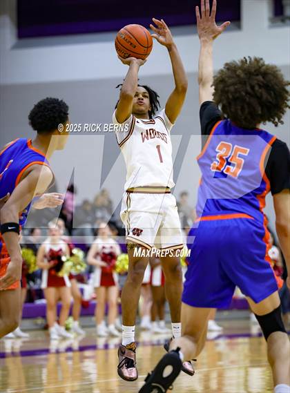 Thumbnail 3 in Grand Oaks vs Cypress Woods (UIL 6A D1 Basketball Area Playoffs) photogallery.