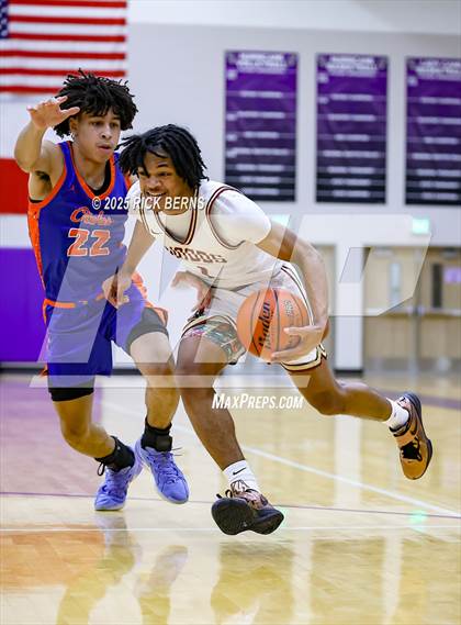Thumbnail 3 in Grand Oaks vs Cypress Woods (UIL 6A D1 Basketball Area Playoffs) photogallery.