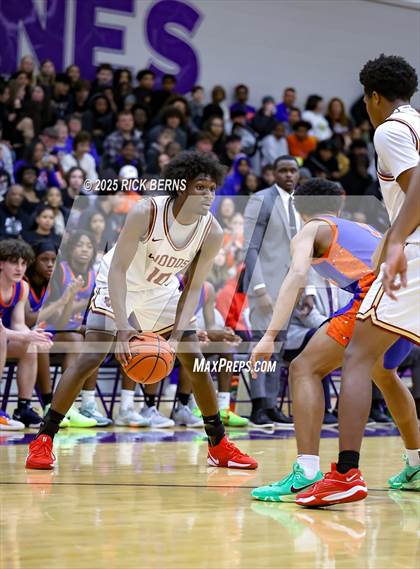 Thumbnail 2 in Grand Oaks vs Cypress Woods (UIL 6A D1 Basketball Area Playoffs) photogallery.