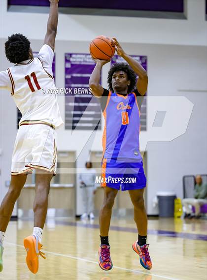Thumbnail 3 in Grand Oaks vs Cypress Woods (UIL 6A D1 Basketball Area Playoffs) photogallery.