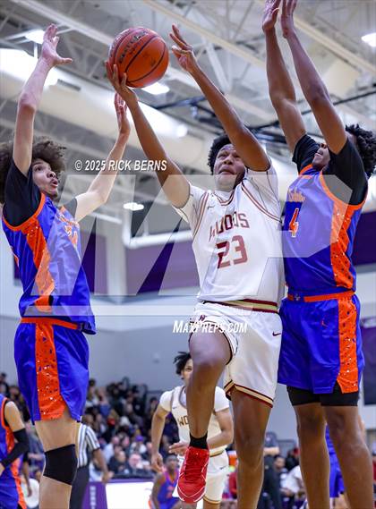 Thumbnail 2 in Grand Oaks vs Cypress Woods (UIL 6A D1 Basketball Area Playoffs) photogallery.