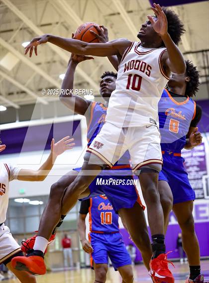 Thumbnail 3 in Grand Oaks vs Cypress Woods (UIL 6A D1 Basketball Area Playoffs) photogallery.