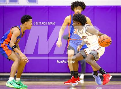Thumbnail 3 in Grand Oaks vs Cypress Woods (UIL 6A D1 Basketball Area Playoffs) photogallery.
