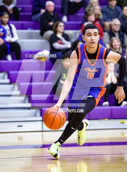 Thumbnail 2 in Grand Oaks vs Cypress Woods (UIL 6A D1 Basketball Area Playoffs) photogallery.