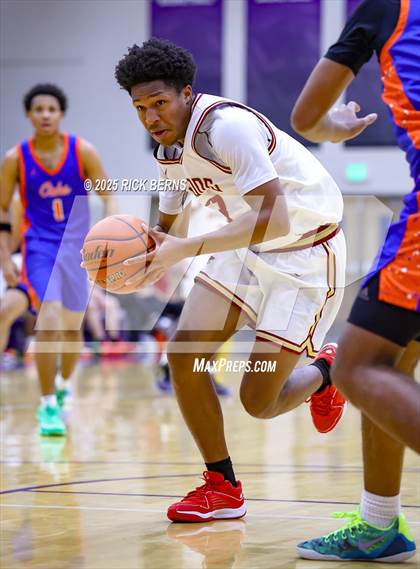 Thumbnail 2 in Grand Oaks vs Cypress Woods (UIL 6A D1 Basketball Area Playoffs) photogallery.