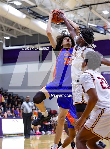 Thumbnail 1 in Grand Oaks vs Cypress Woods (UIL 6A D1 Basketball Area Playoffs) photogallery.