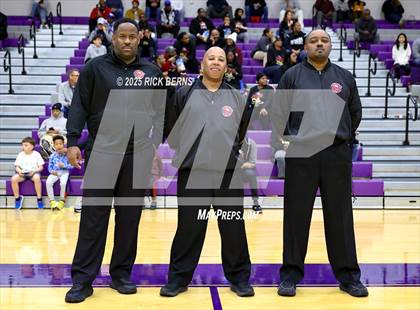 Thumbnail 2 in Grand Oaks vs Cypress Woods (UIL 6A D1 Basketball Area Playoffs) photogallery.